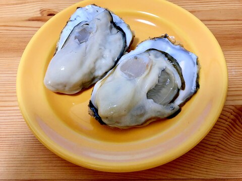 レンジで簡単☆シェル牡蠣のワイン蒸し